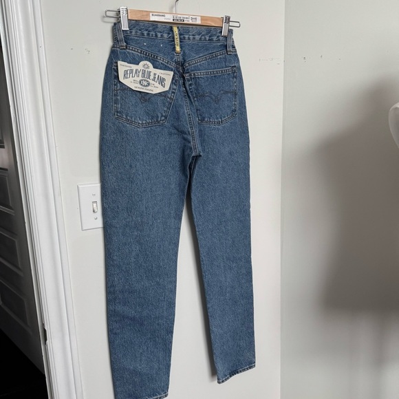 NWT VTG REPLAY Women's Blue Jeans Italian coastal cowgirl western cottage 26 - Picture 5 of 10